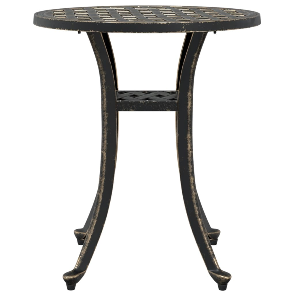  Cast Aluminium Garden Table Bronze 48x53 cm