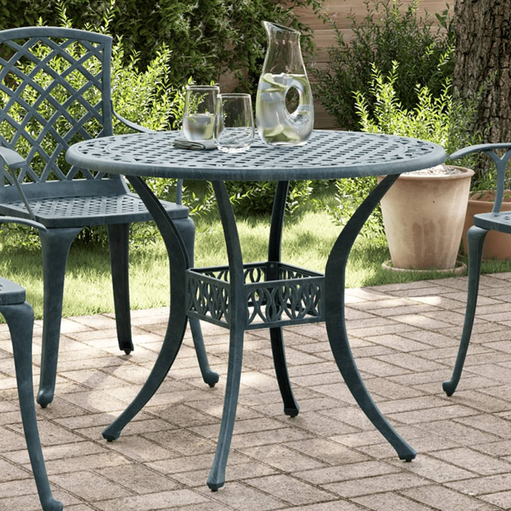 Green Cast Aluminium Garden Table