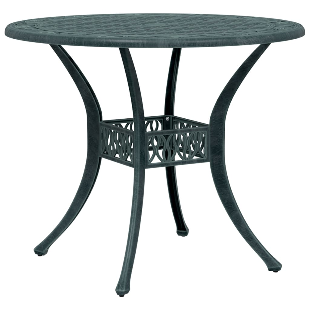 Green Cast Aluminium Garden Table