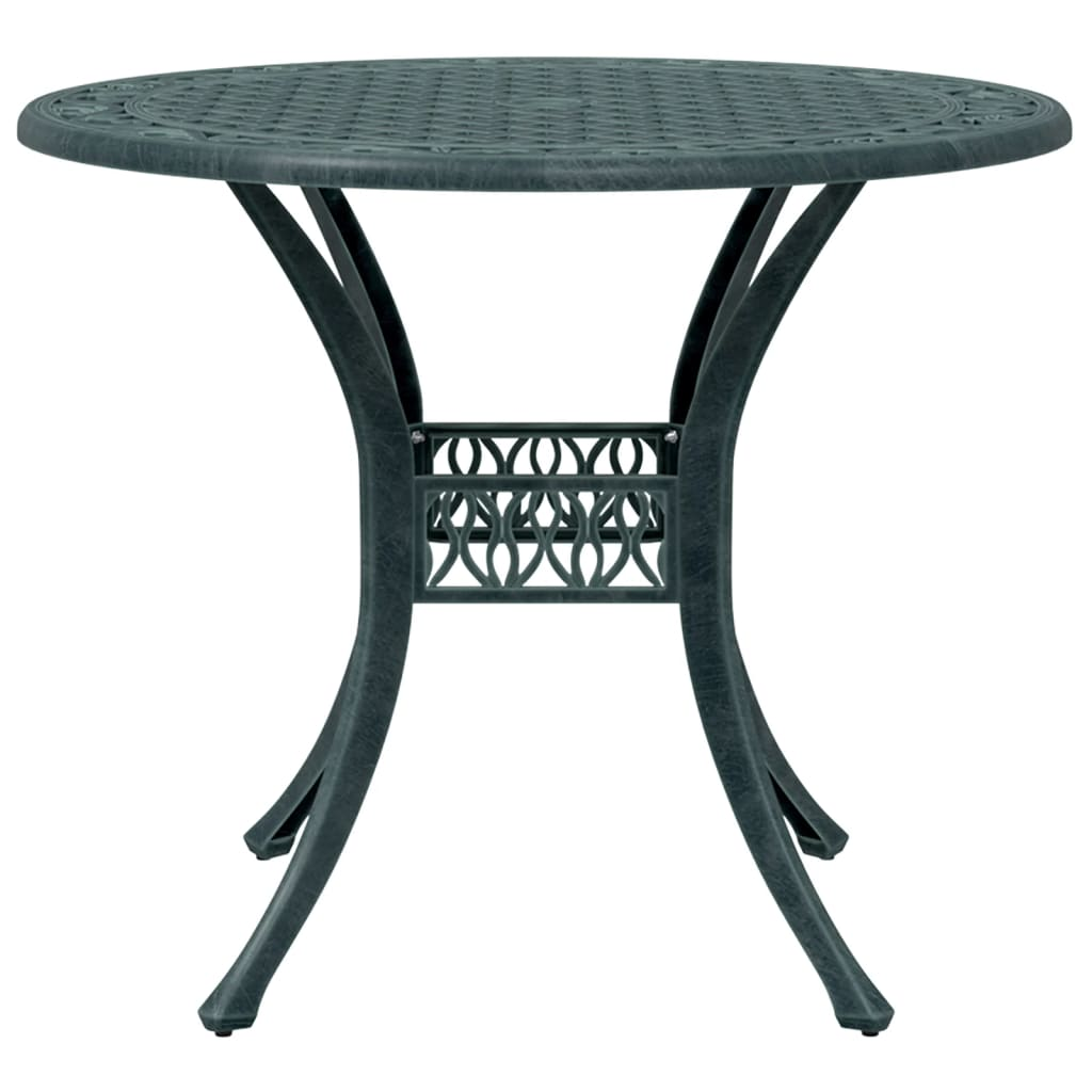 Green Cast Aluminium Garden Table