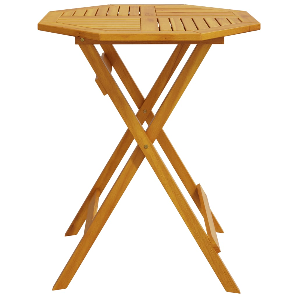 Solid Acacia Wood Folding Garden Table 60x75 cm