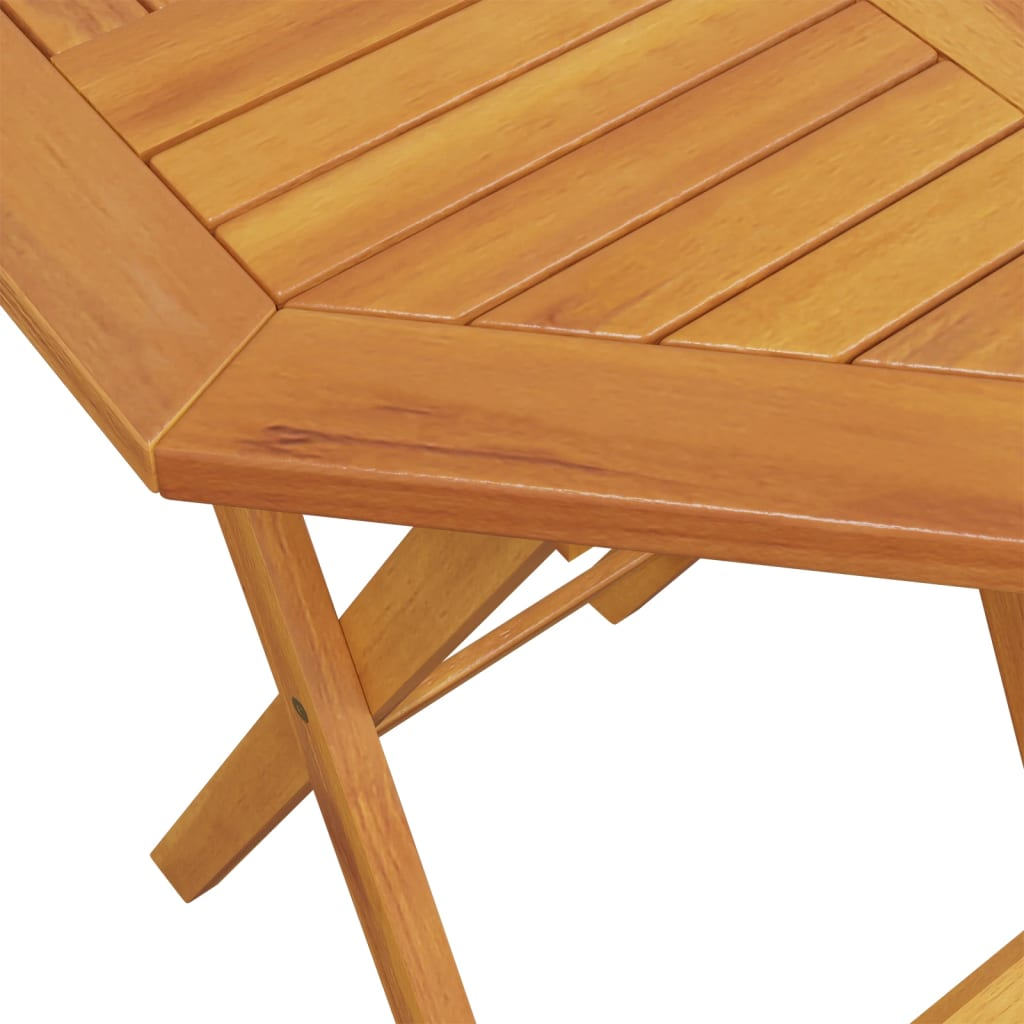 Solid Acacia Wood Folding Garden Table 60x75 cm