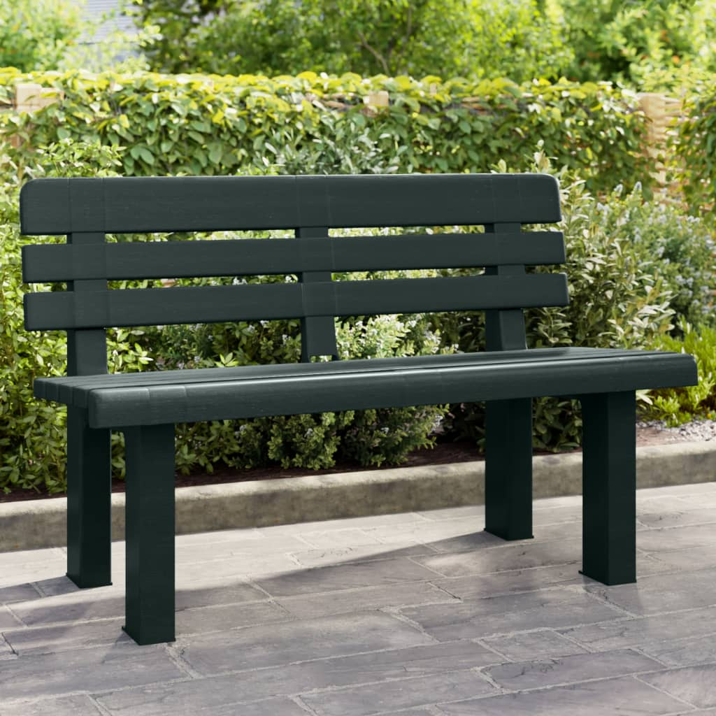 Green Garden Bench 110x52x71 cm