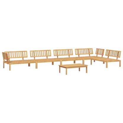 6 Piece Solid Wood Garden Pallet Sofa Set