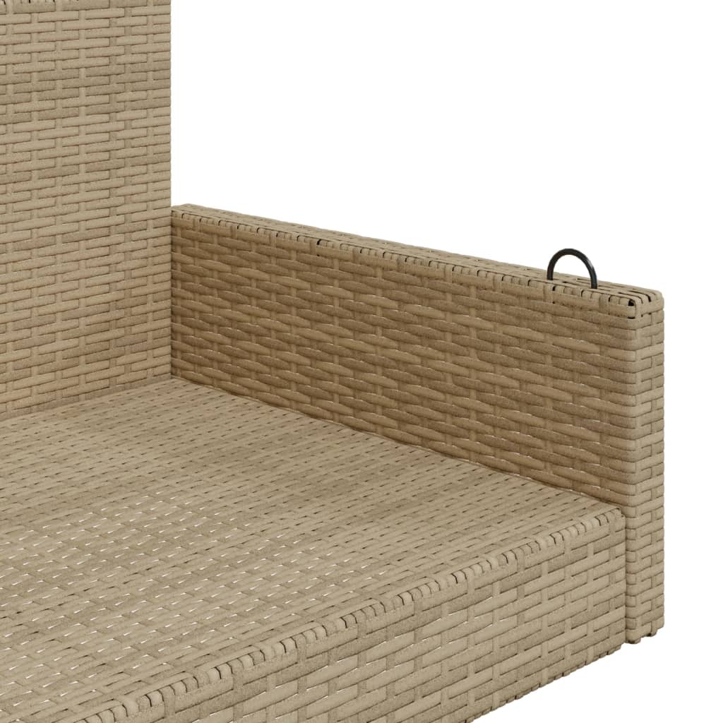 Beige Garden Swing Bench