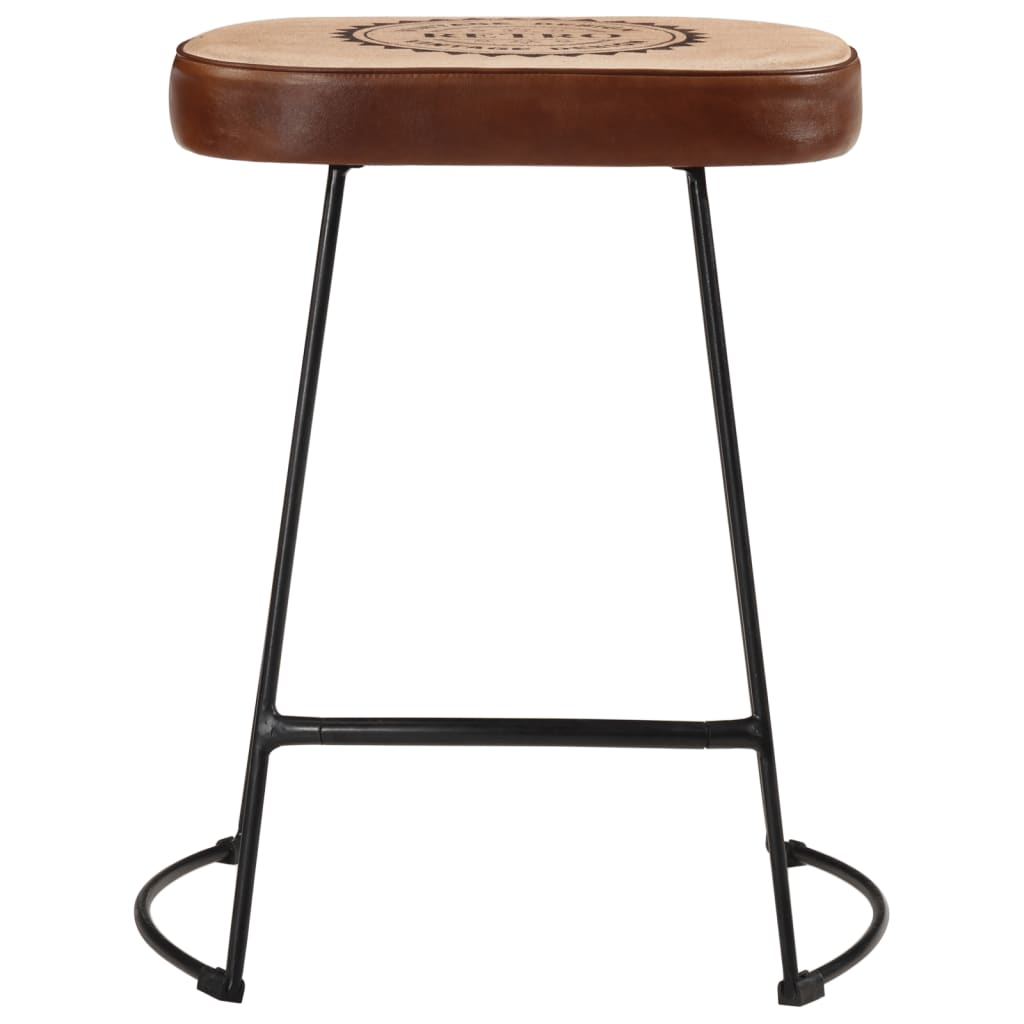  2 pcs Dark Brown Bar Stools 40x29.5x53 cm