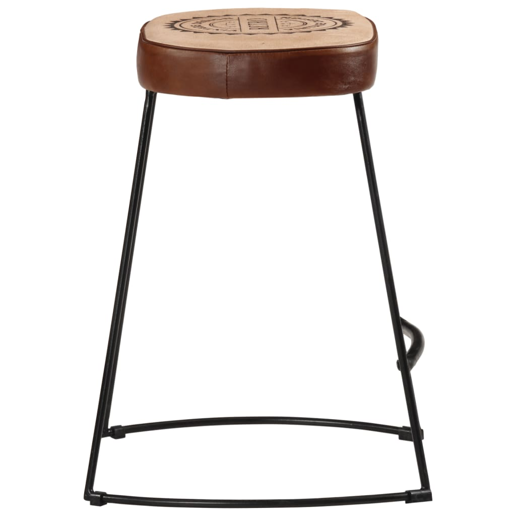  2 pcs Dark Brown Bar Stools 40x29.5x53 cm