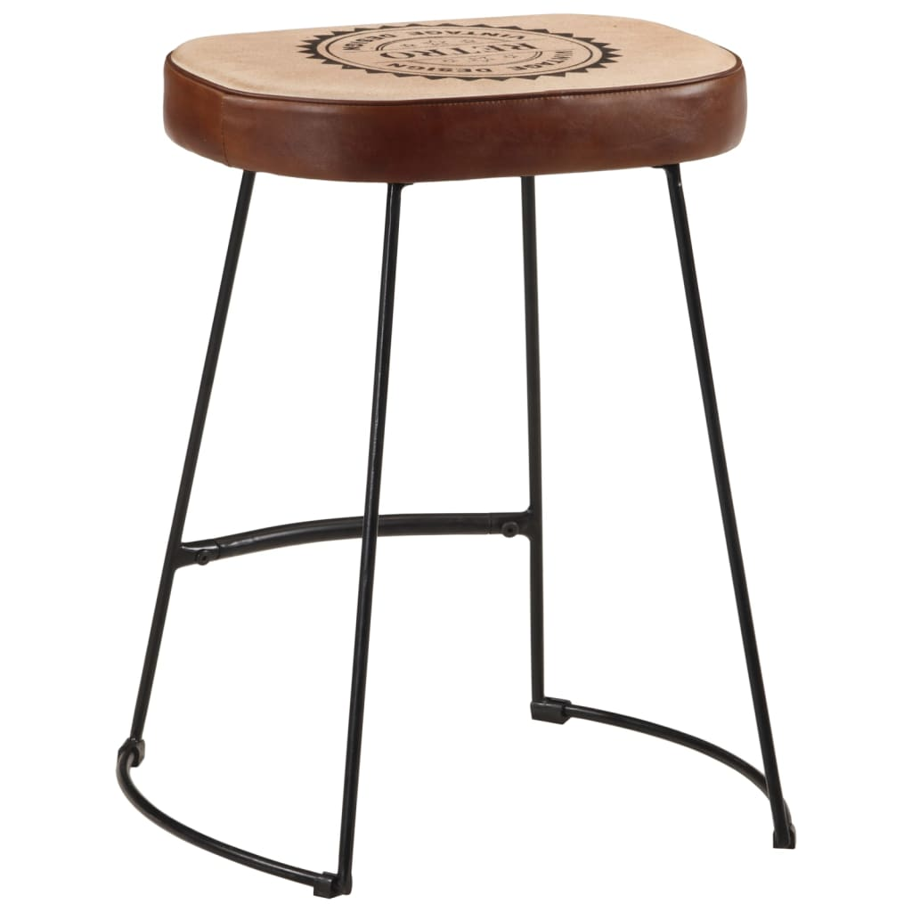  2 pcs Dark Brown Bar Stools 40x29.5x53 cm