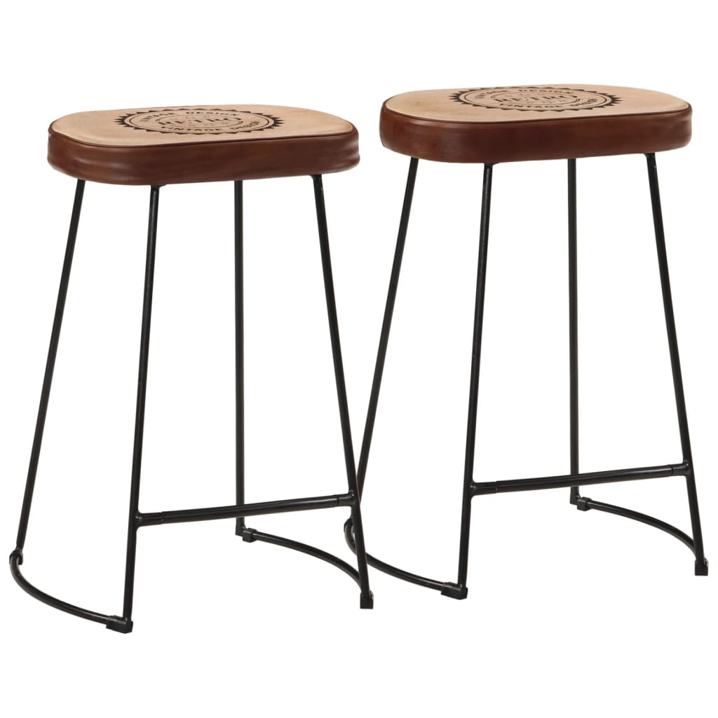 Dark Brown Bar Stools 2 pcs 41x29x62 cm