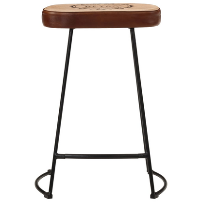 Dark Brown Bar Stools 2 pcs 41x29x62 cm