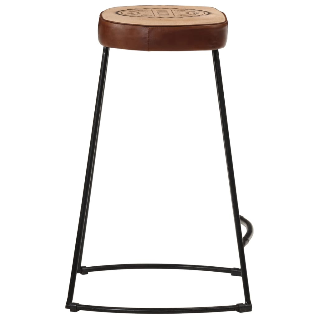 Dark Brown Bar Stools 2 pcs 41x29x62 cm