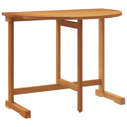 Solid Acacia Wood Folding Balcony Table 90x60x72 cm 