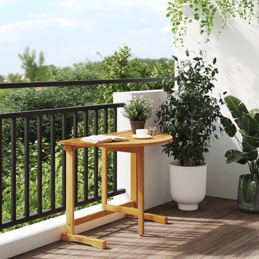 Solid Acacia Wood Folding Balcony Table 90x60x72 cm 