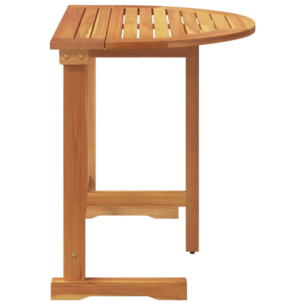 Solid Acacia Wood Folding Balcony Table 90x60x72 cm 