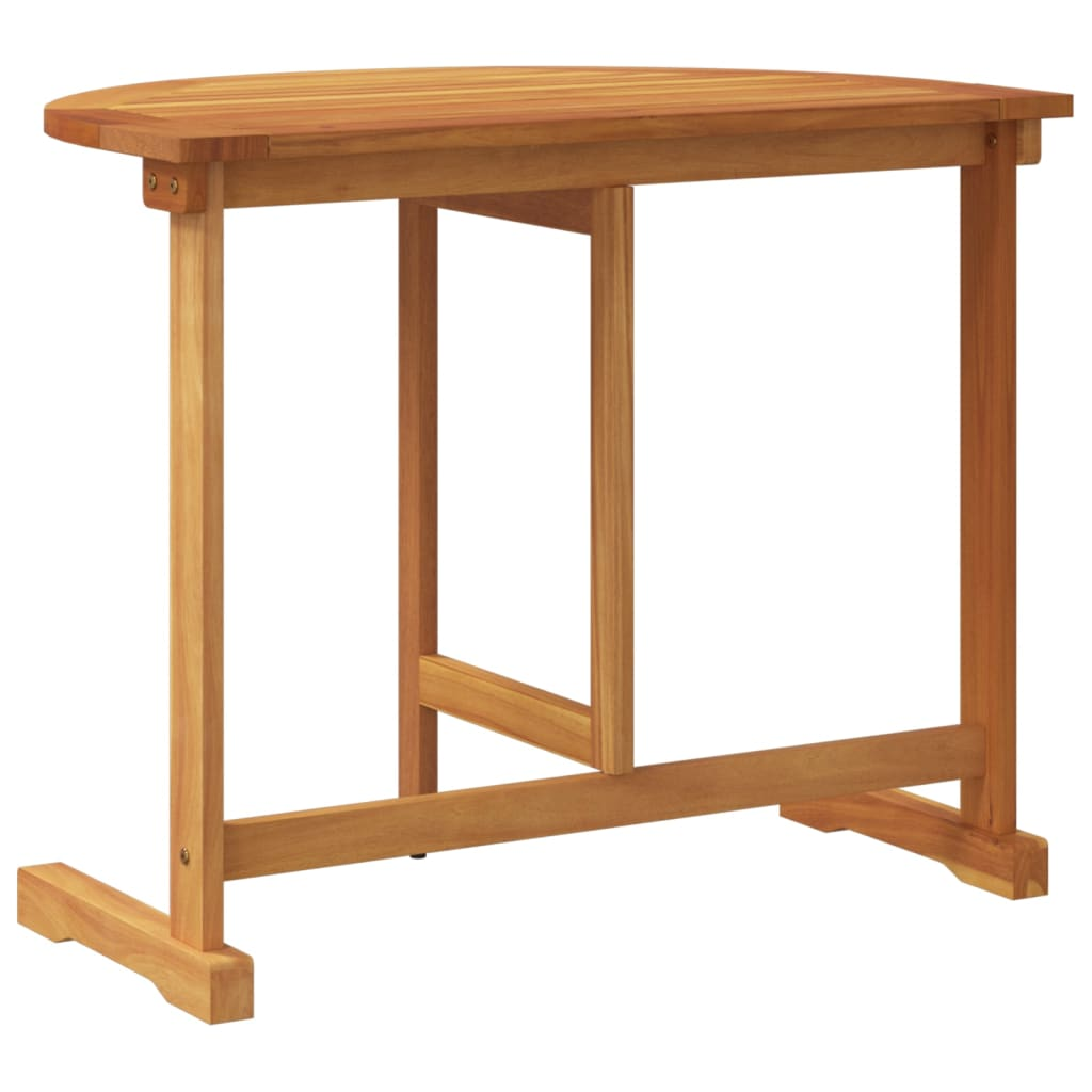 Solid Acacia Wood Folding Balcony Table 90x60x72 cm 