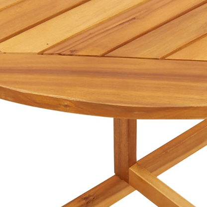 Solid Acacia Wood Folding Balcony Table 90x60x72 cm 