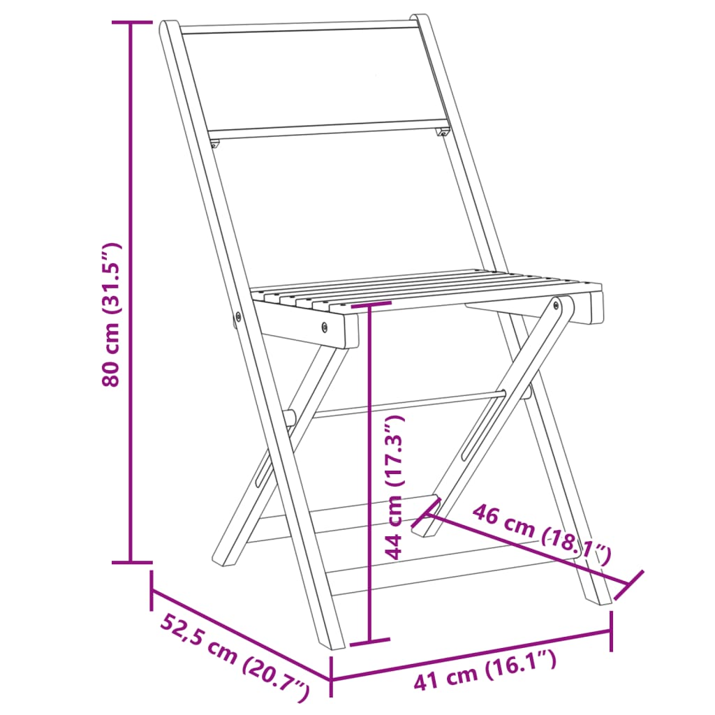 Taupe Fabric and Solid Wood Folding Garden Chairs 6 pcs