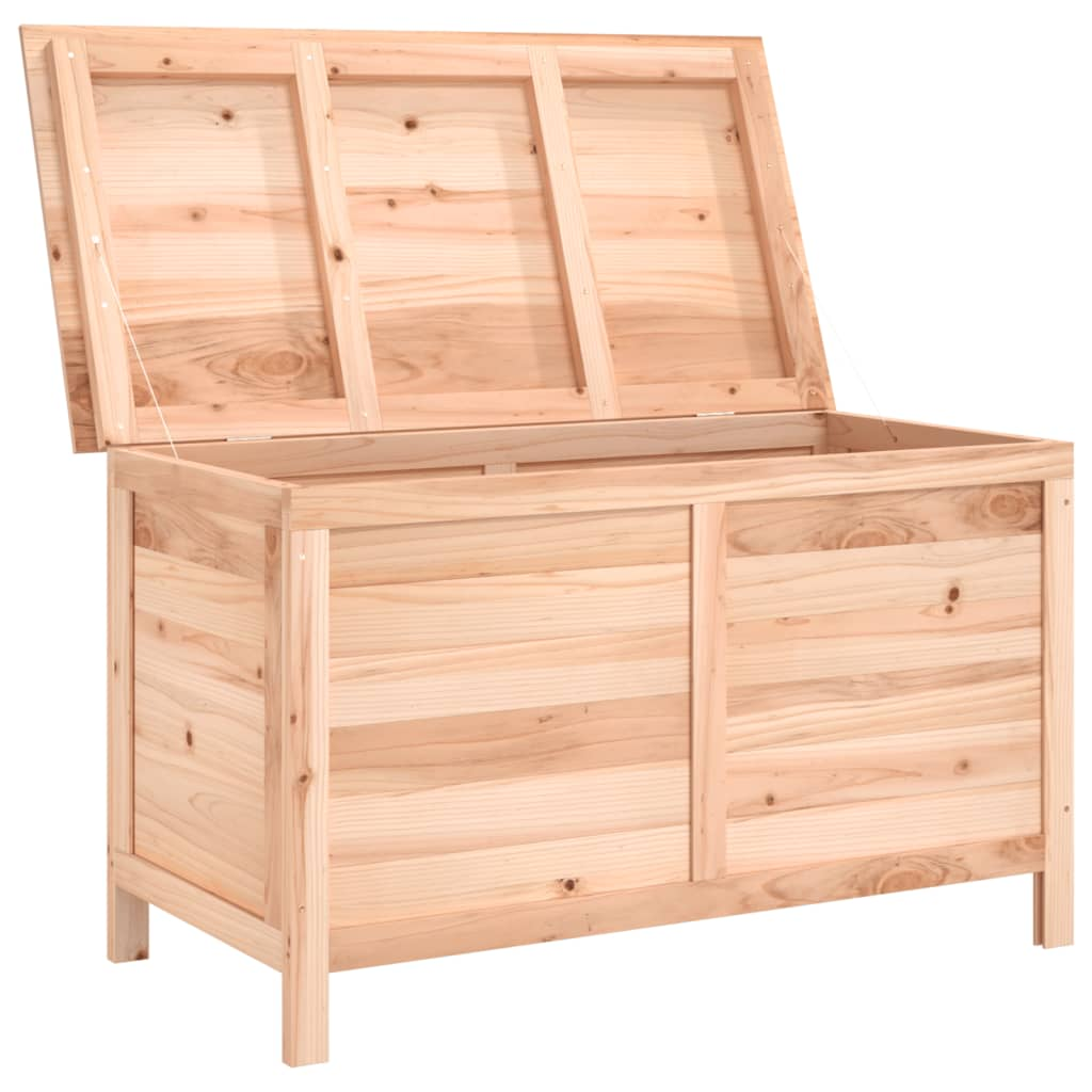 Solid Fir Wood Outdoor Cushion Box 99x50x56.5 cm