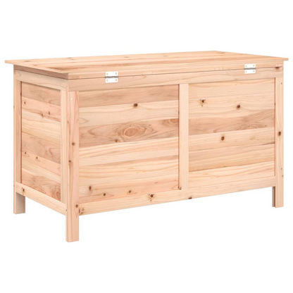 Solid Fir Wood Outdoor Cushion Box 99x50x56.5 cm