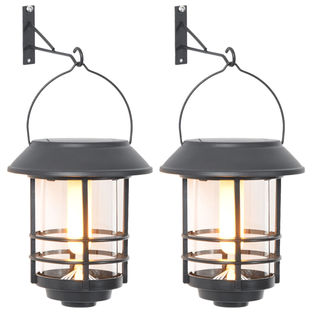 Solar Outdoor Wall Lanterns 2 pcs