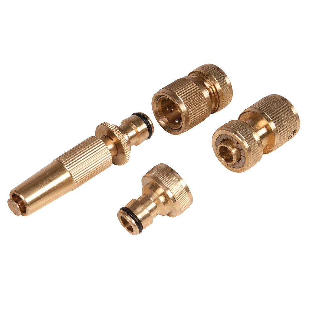 home and garden Fittings Set Brass 4pce