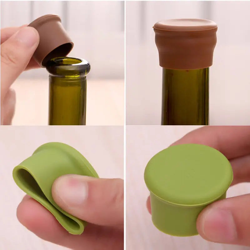 5pcs Silicone Wine Bottle Cap | Jscapes Home and Garden