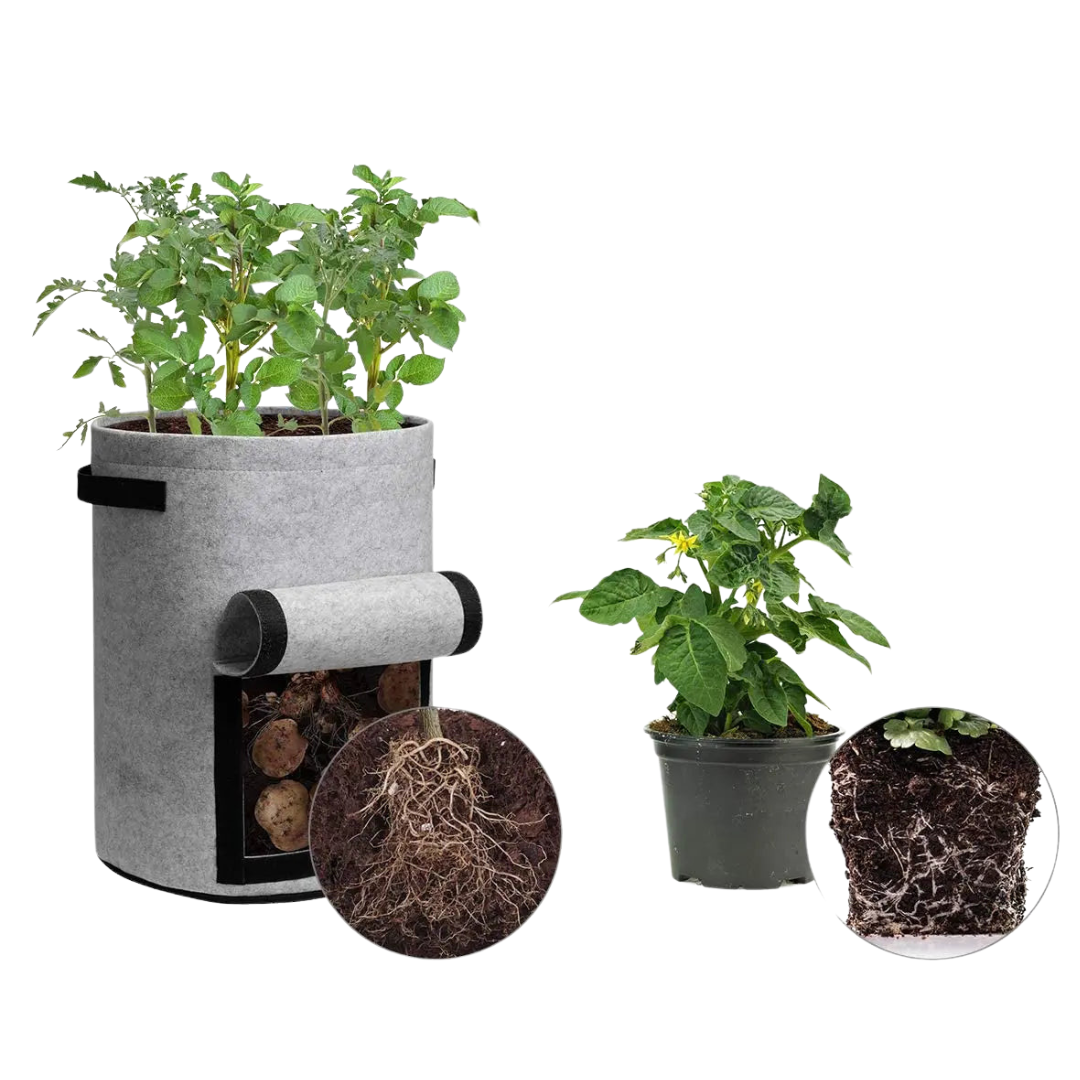 3 Size Felt plant grow bags