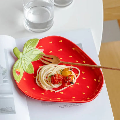 Strawberry Shaped Ceramic Bowls