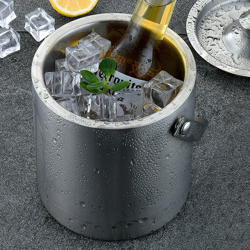 Stainless Steel Ice Cube Container with Lid | Jscapes