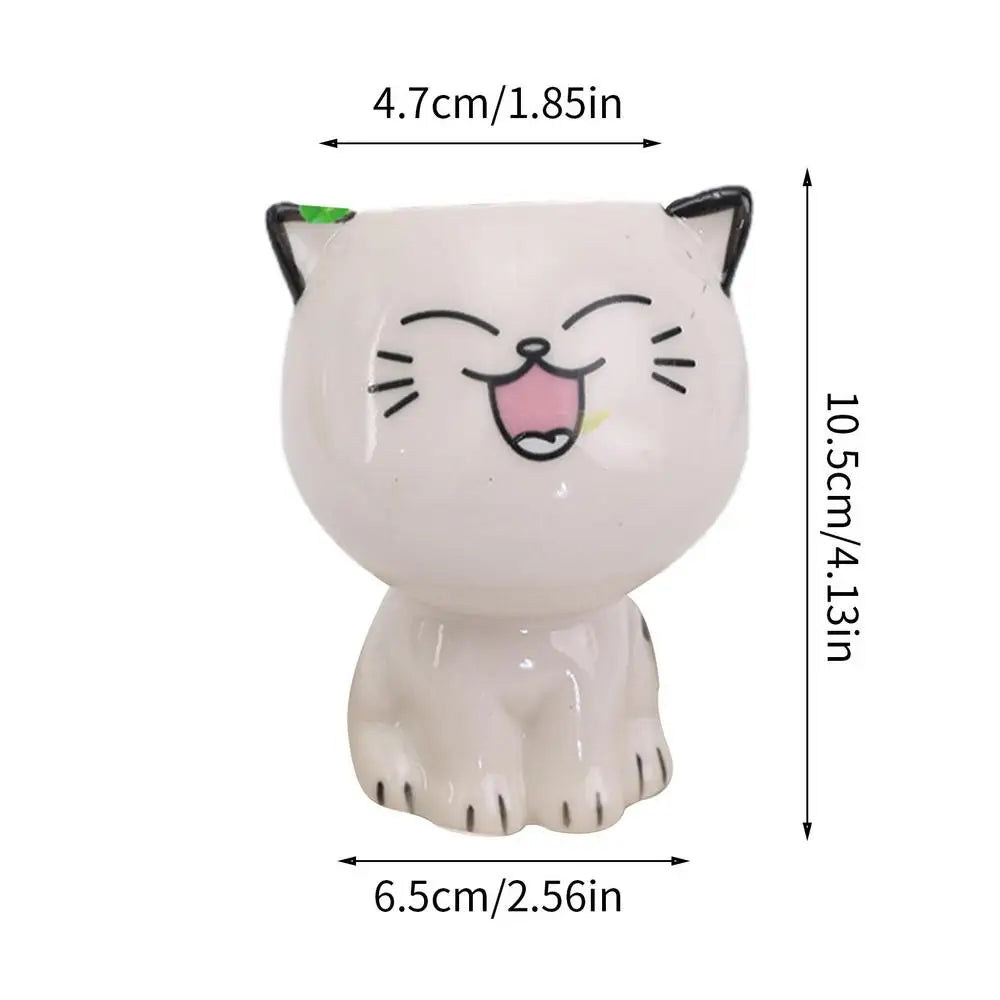 Cute Cat Succulent Plant Pots | Jscapes Home and Garden