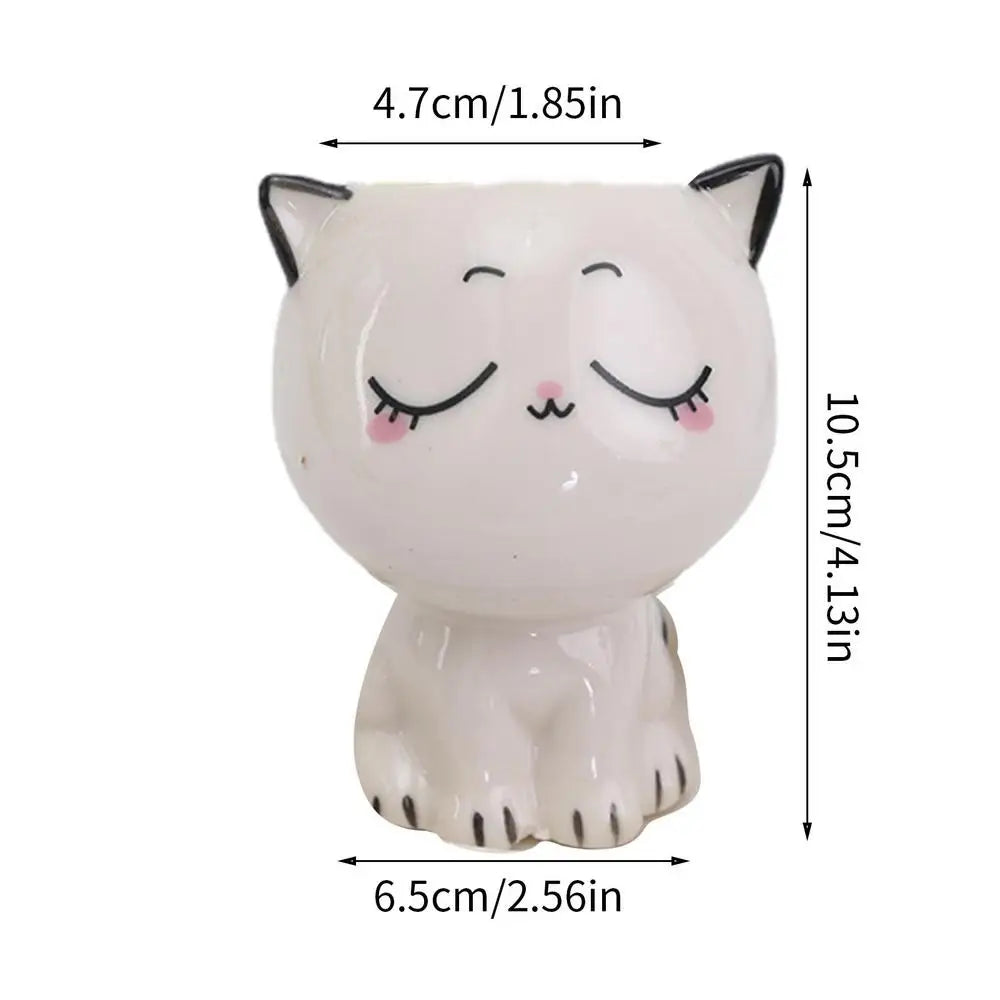 Cute Cat Succulent Plant Pots | Jscapes Home and Garden