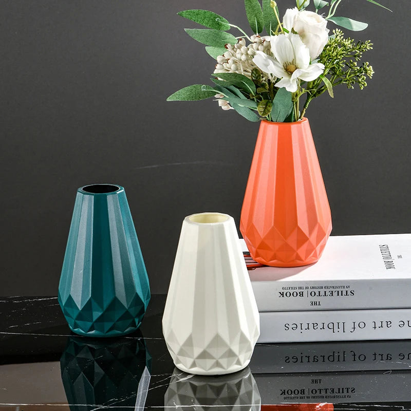 Ceramic-Inspired Plastic Vase | Jscapes Home and Garden