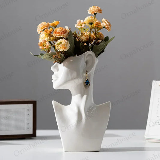 Abstract Side Face Vase | Jscapes Home and Garden