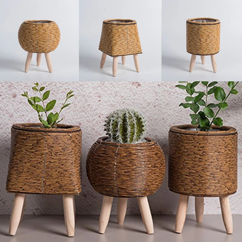 Handmade Wicker Flower Pots | Jscapes Home and Garden