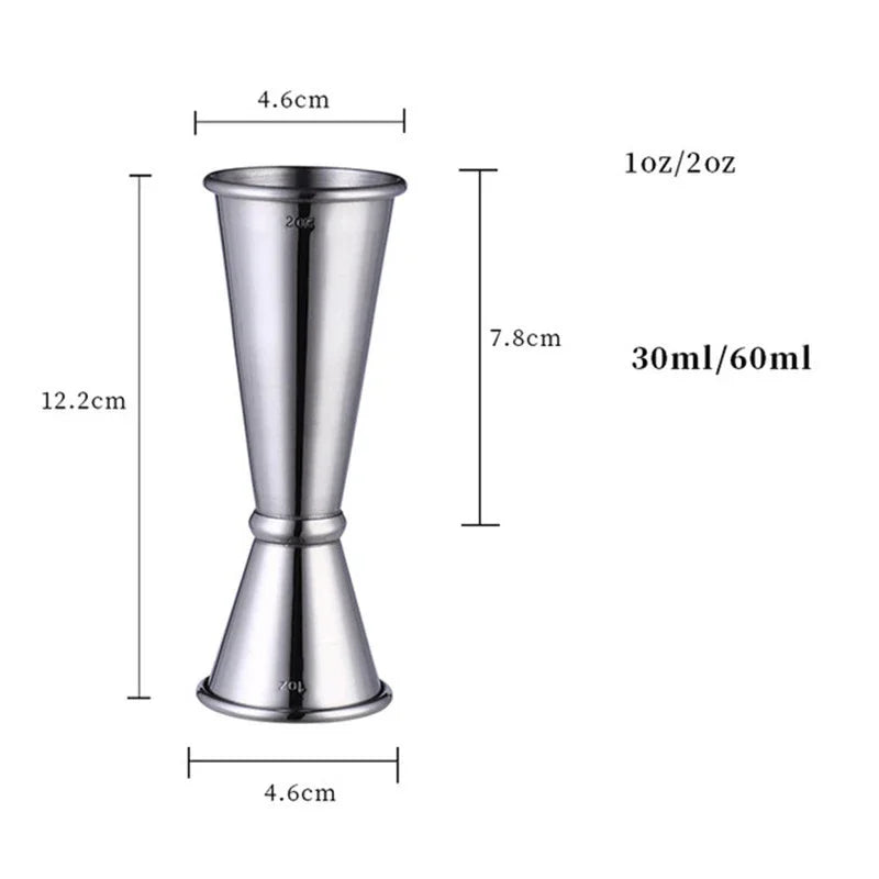 Stainless Steel Double Spirit Measuring Cup