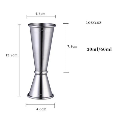 Stainless Steel Double Spirit Measuring Cup