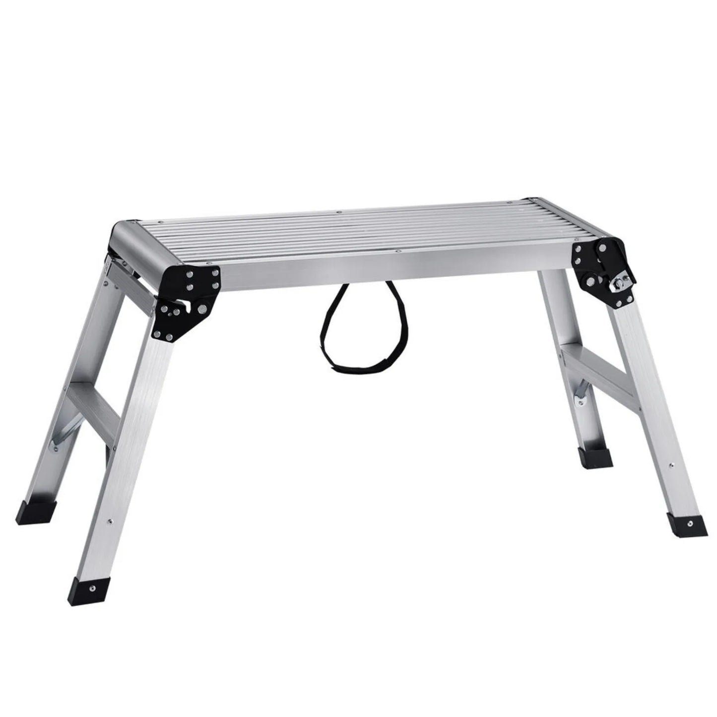 Aluminum step folding work platform