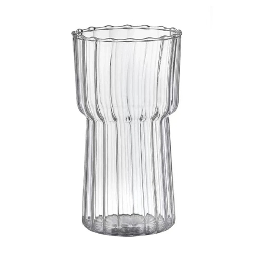 Clear Ripple Glass Cup