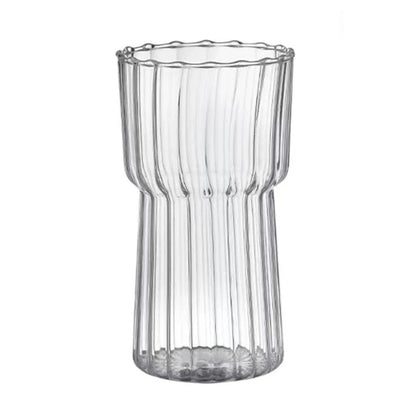 Clear Ripple Glass Cup