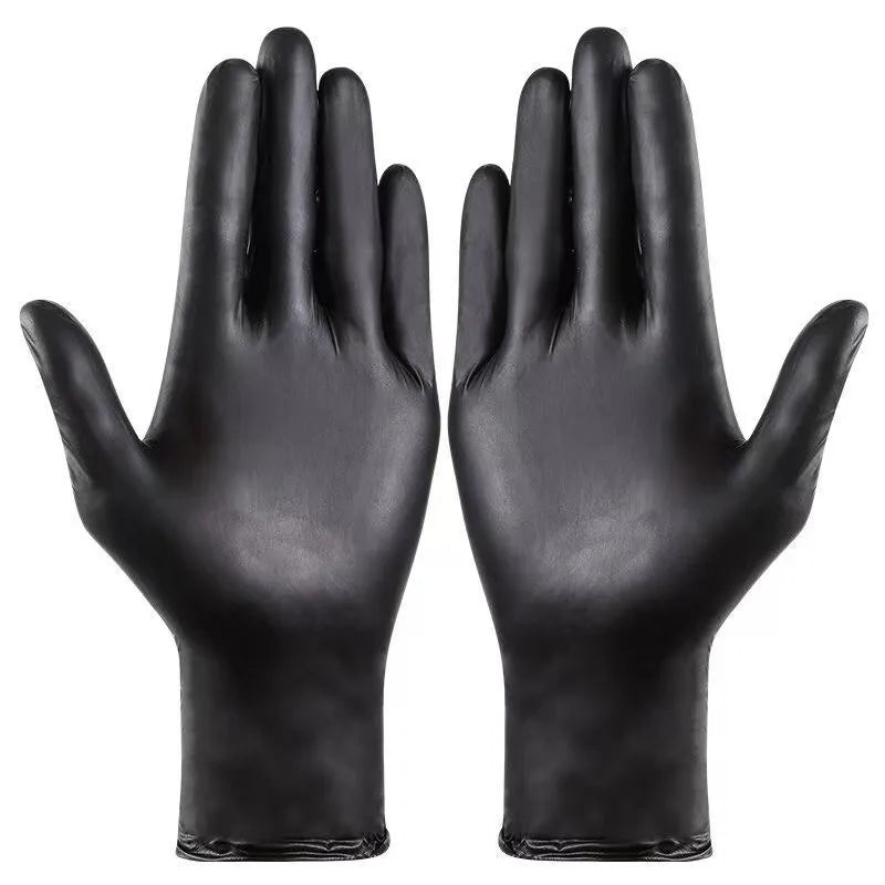 100pcs Disposable Black Latex Gloves | Jscapes Home and Garden