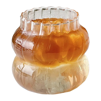 Clear Ripple Glass Cup