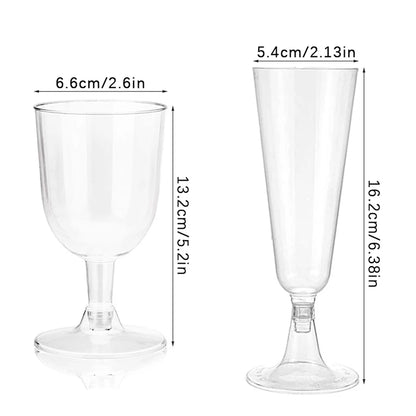 10Pcs Disposable Clear Cocktail Glasses | Jscapes