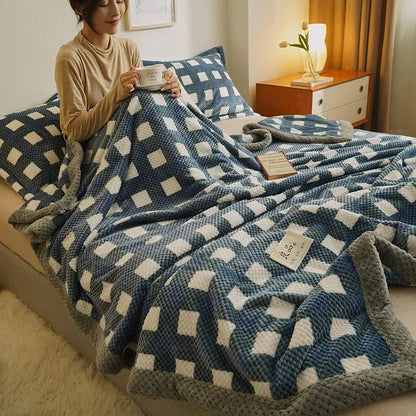 Knit Blanket Sofa Throw