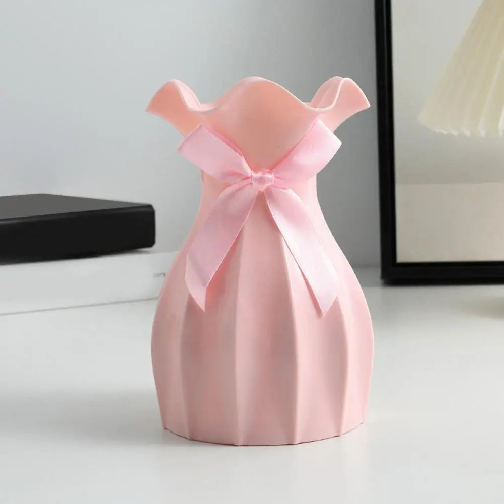 Flower Vase with Pink Bow | Jscapes Home and Garden 