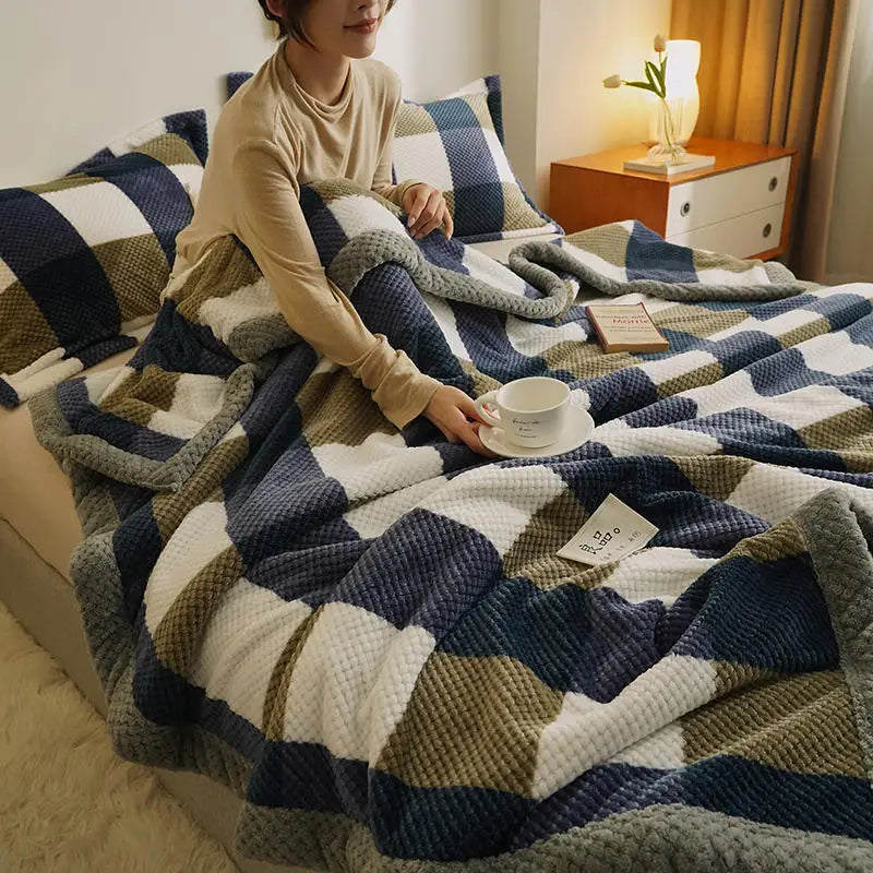 Knit Blanket Sofa Throw