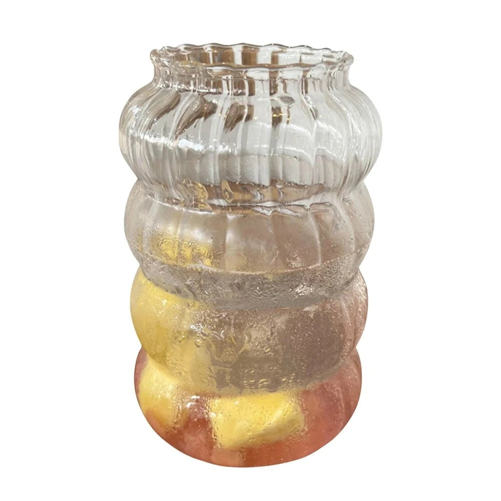 Clear Ripple Glass Cup