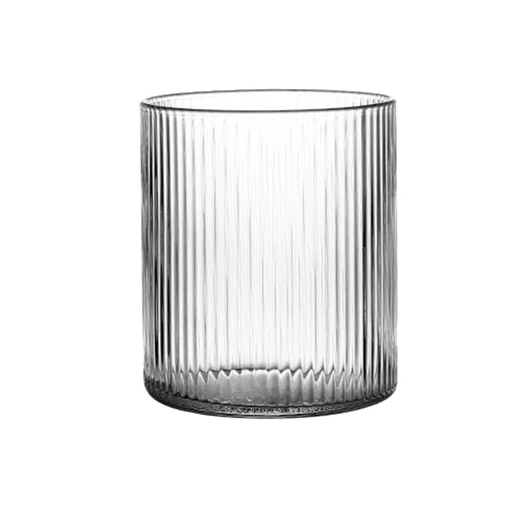 Ribbed Drinking Glasses