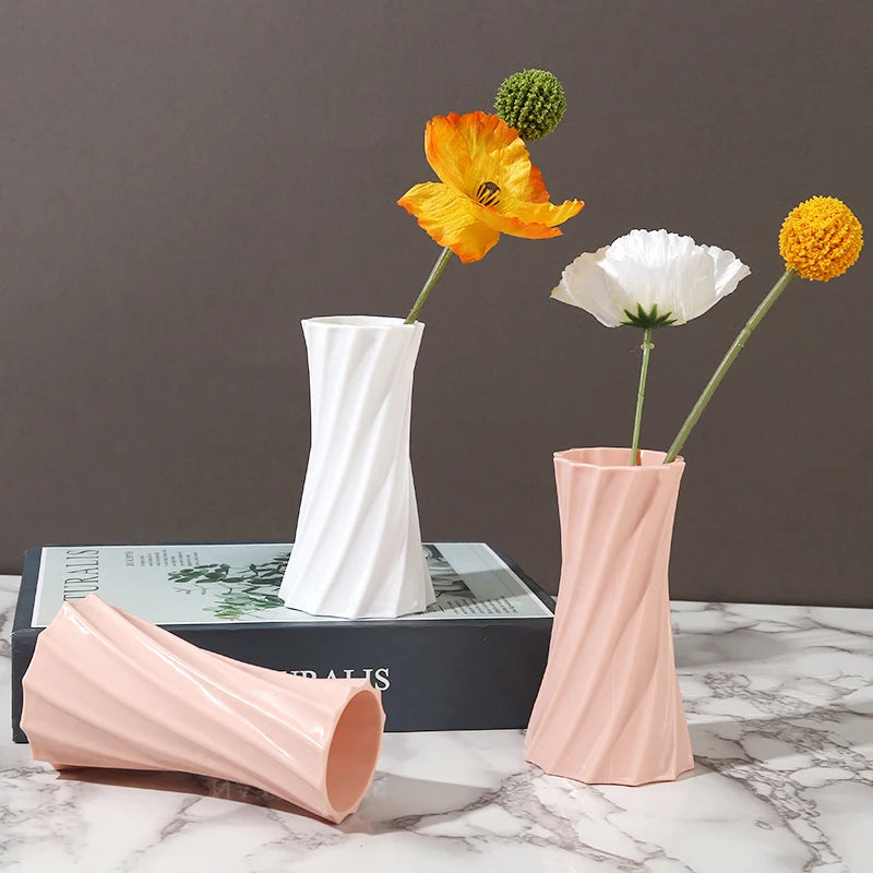 Ceramic-Inspired Plastic Vase | Jscapes Home and Garden