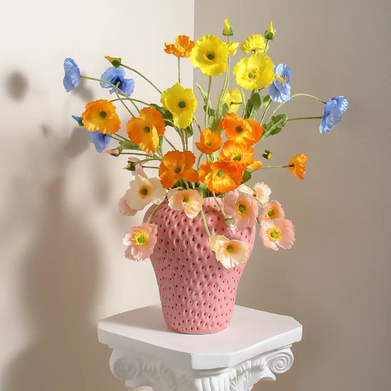 Unique Ceramic Strawberry Vase | Jscapes Home and Garden