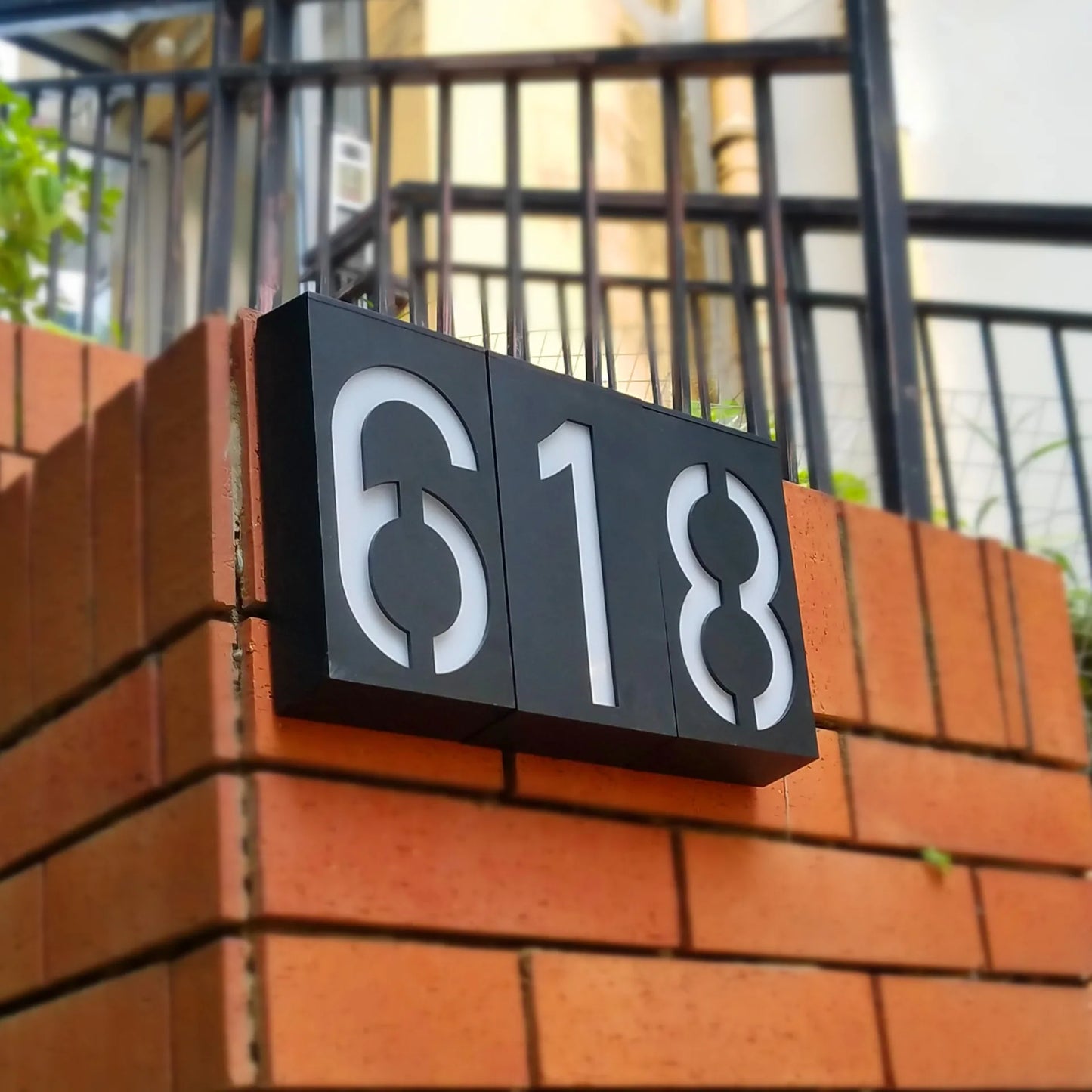 Solar LED House Number Lights